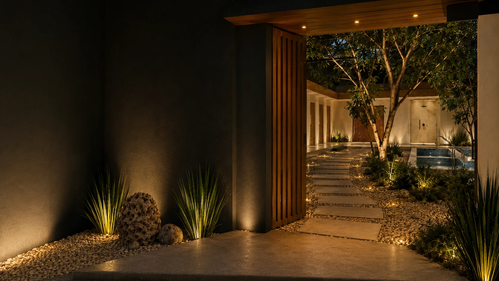 Quinta Spa de noche